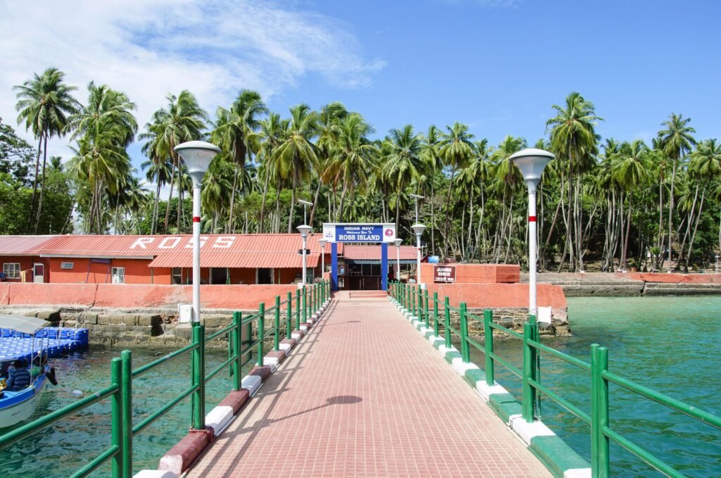 Walk way, Ross Island, Andaman and Nicobar Island, India